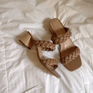 Low heel braided sandals 7.5